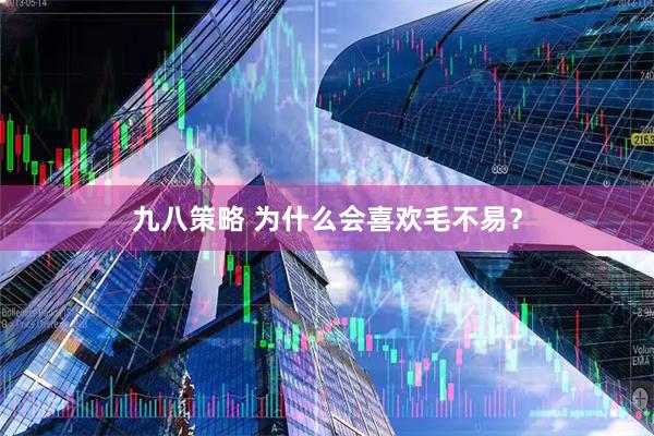 九八策略 为什么会喜欢毛不易？